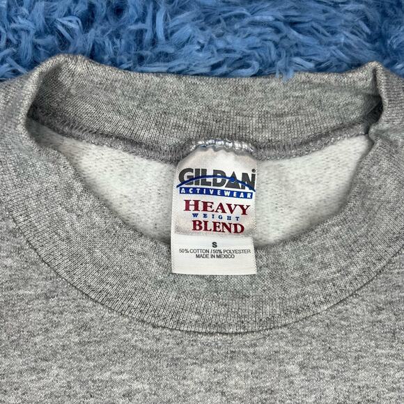 VINTAGE Newport Rhode Island Graphic Crewneck Sweater Size Small Mens Gray Y2K - Picture 9 of 9